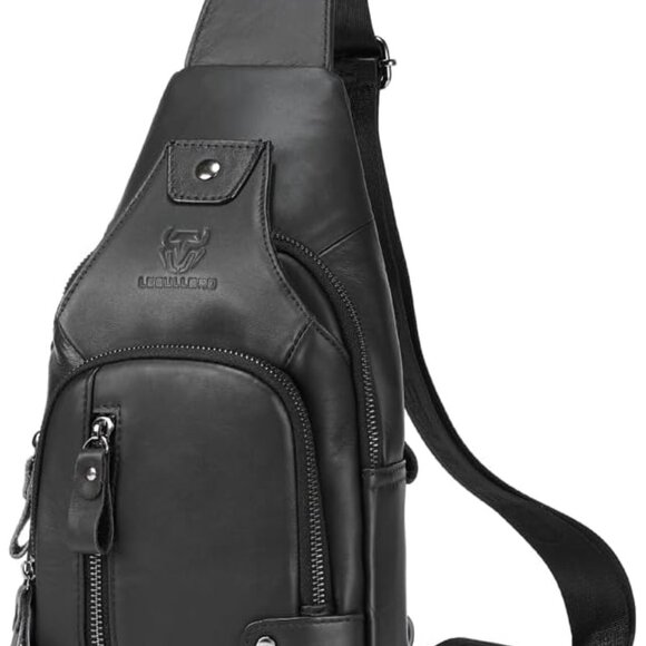 Sleek Adjustable Sling Backpack for Men - Secure Storage & Minimalist Style - Picture 1 of 9